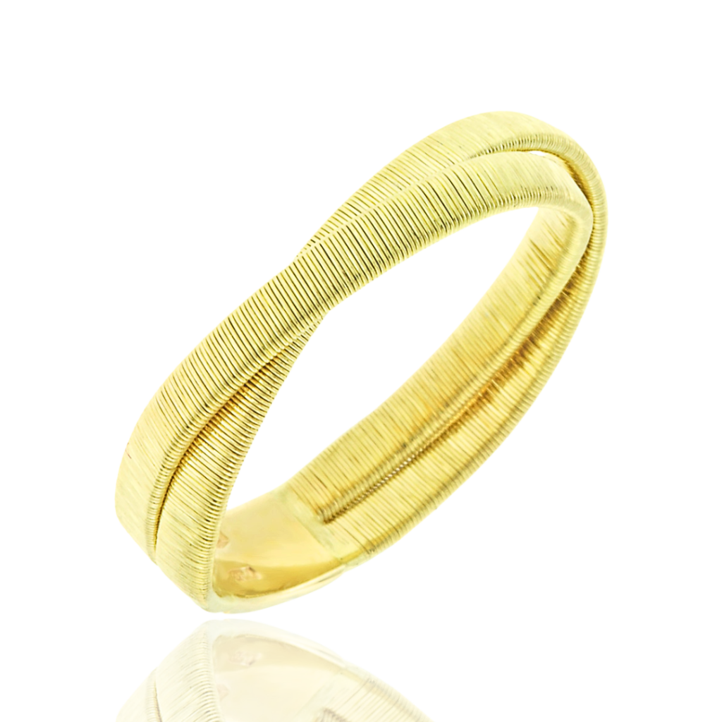 Χρυσό Σύρματερό Πλεξούδα Δαχτυλίδι 14 Καρατίων