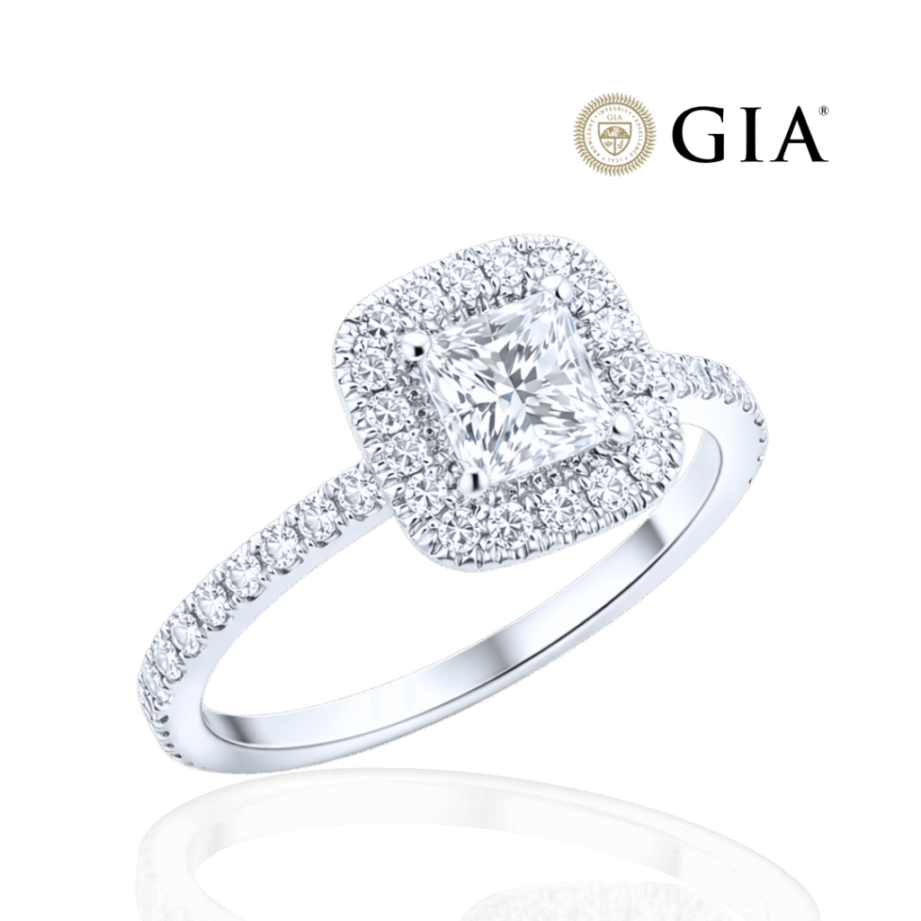 Μονόπετρο 0.40ct Princess Cut GIA