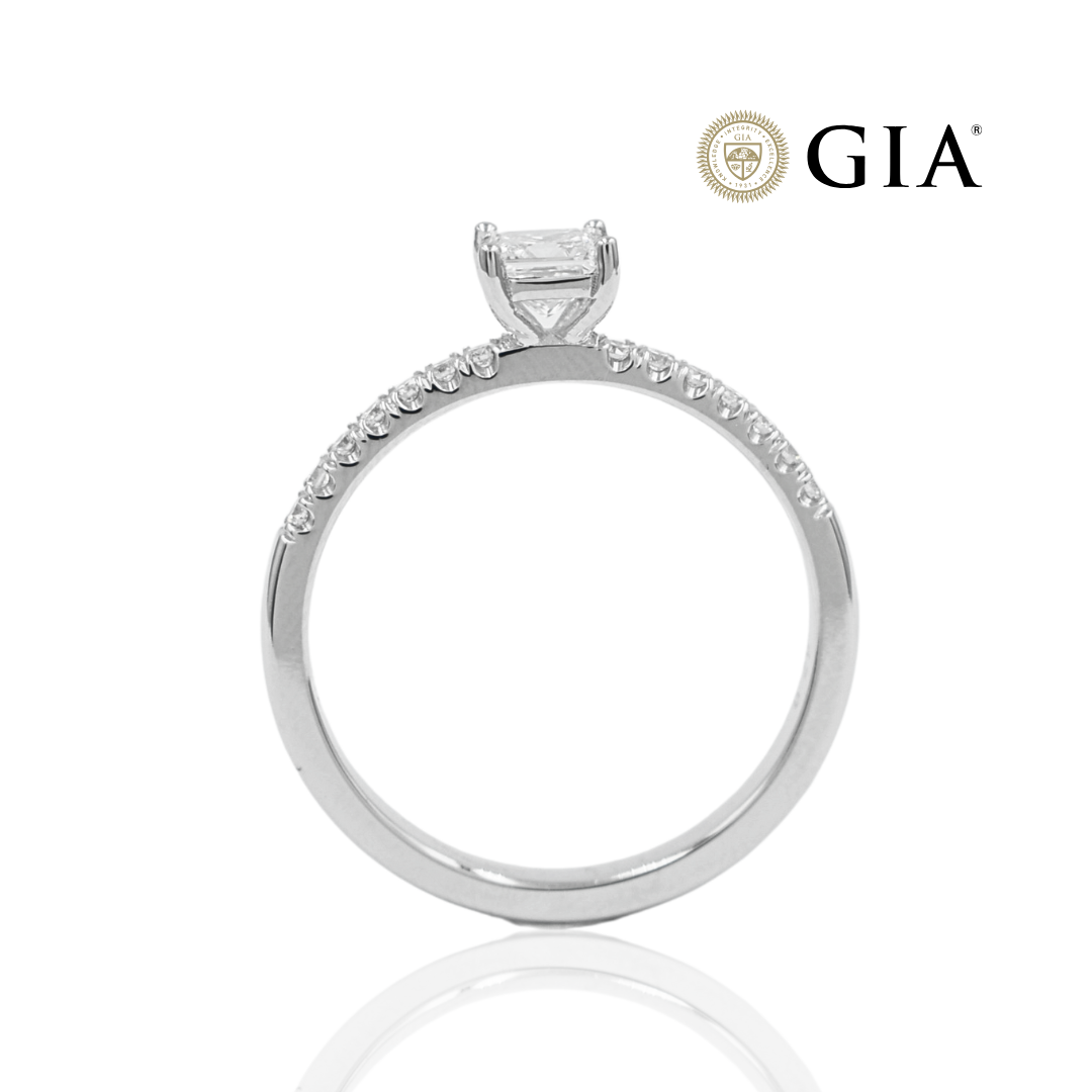 Μονόπετρο 0.36ct Πιστοποίηση GIA Princess Cut - Image 2