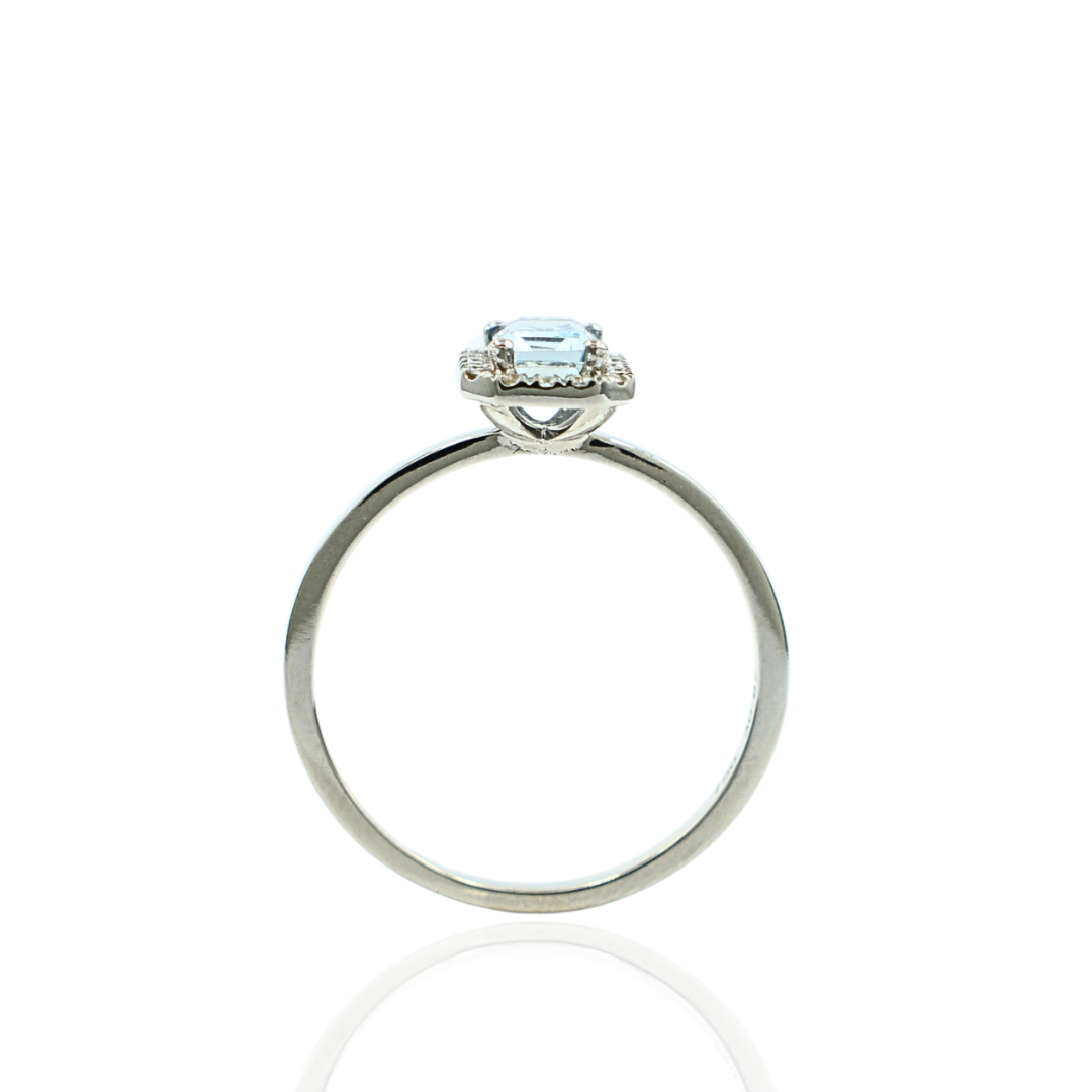 Δαχτυλίδι AQUA MARINE K18 - Image 3