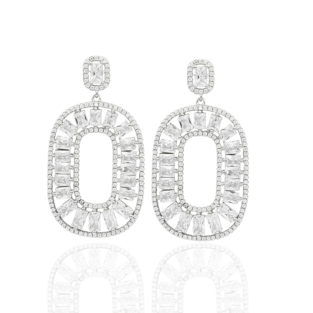 Νυφικά Σκουλαρίκια "Eternal Glamour" Ασήμι 925'