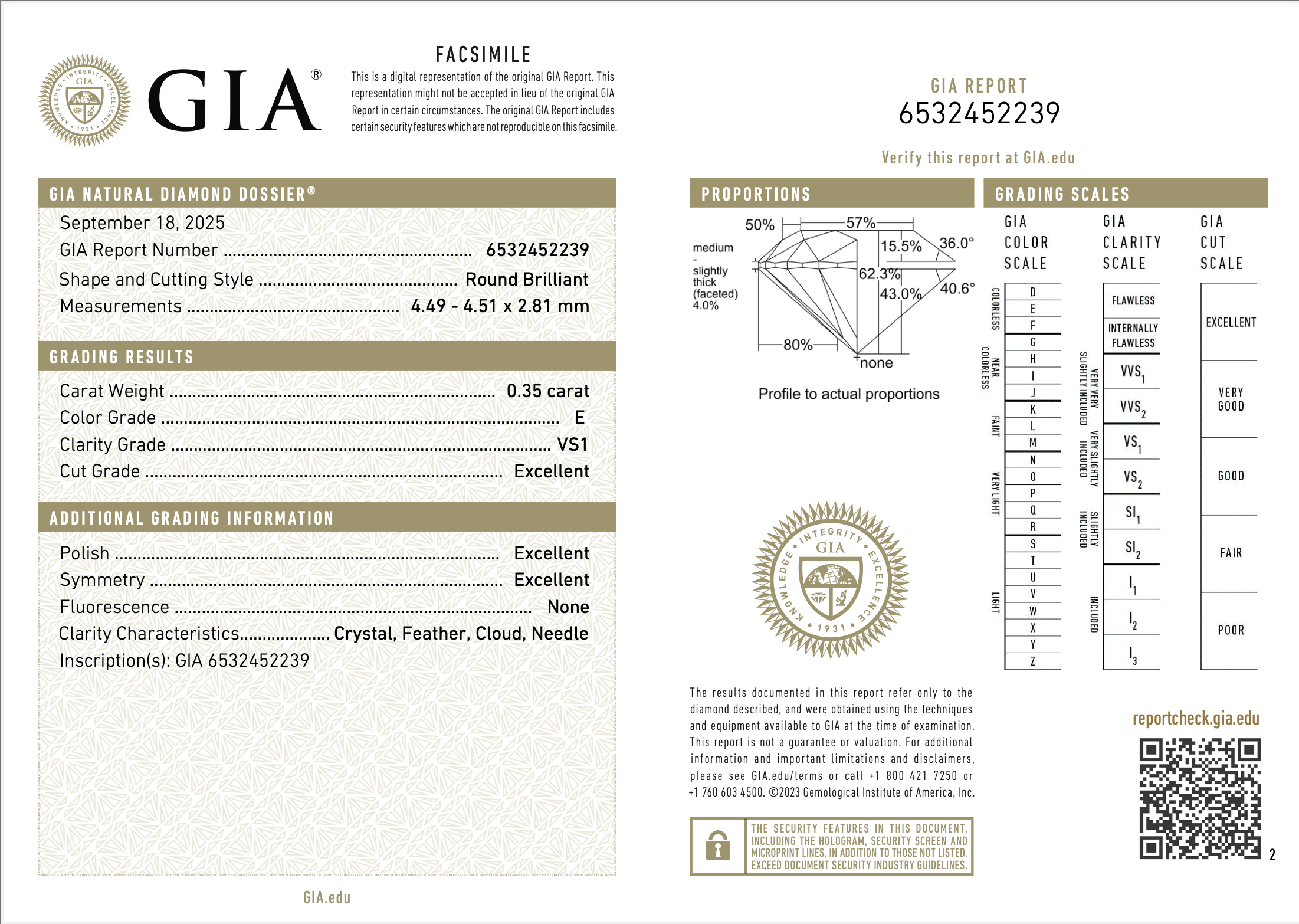 Mονόπετρο 0.35 ct Πιστοποίηση GIA - Image 6