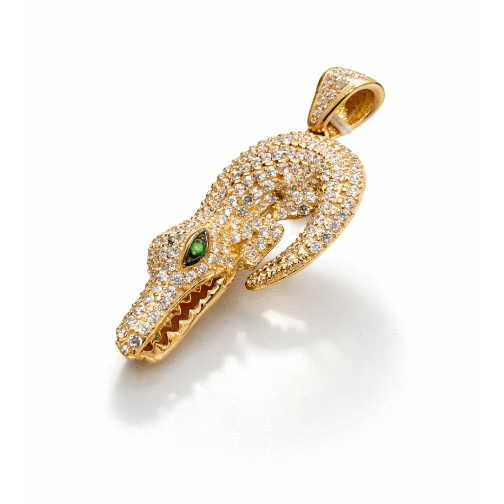 Χρυσό Μενταγιόν "Golden Guardian" 14K με ζιργκόν