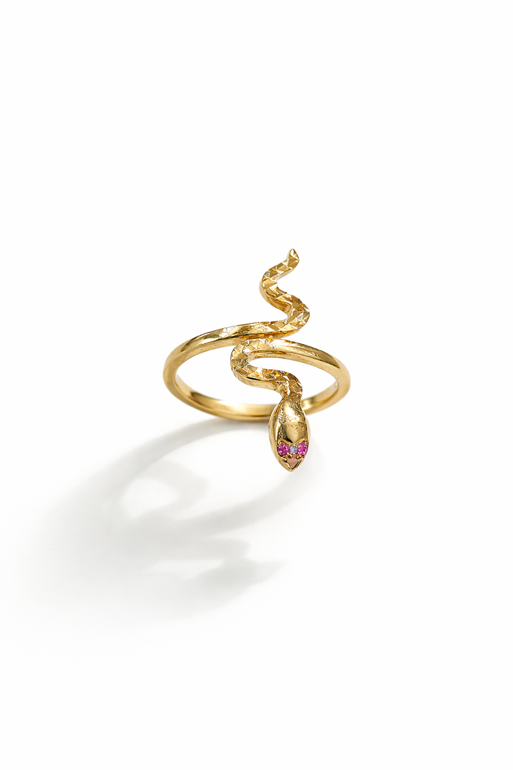 Χρυσό Δαχτυλίδι Φίδι "Serpenti Aura" 14K