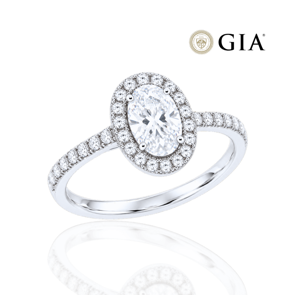 Μονόπετρο 0.30ct Oval Cut Πιστοποίηση GIA