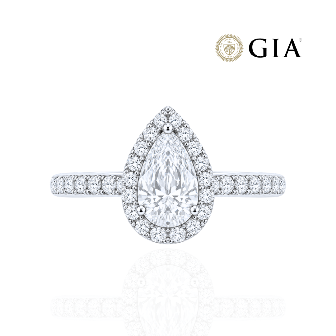 Μονόπετρο 0.40ct Pear Πιστοποίηση GIA - Image 3