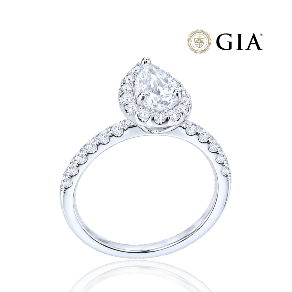 Μονόπετρο 0.40ct Pear Πιστοποίηση GIA