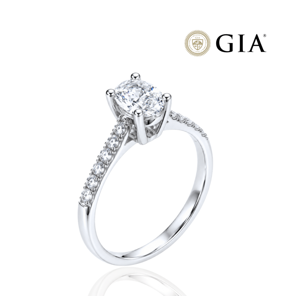 Μονόπετρο Οβάλ 0.46ct Πιστοποίηση GIA