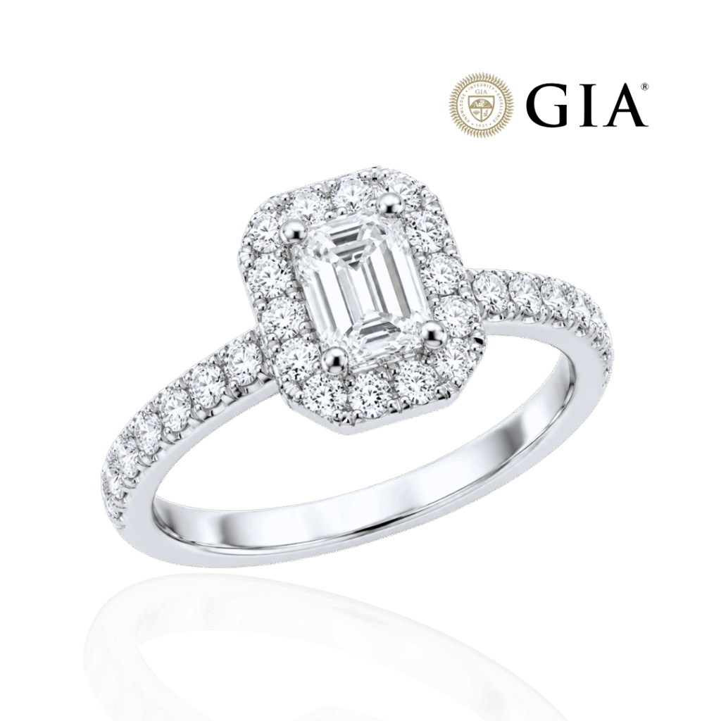 Μονόπετρο 0.50ct Emerald Cut Πιστοποίηση GIA